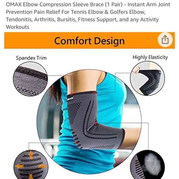 🆕✨Elbow Compression sleeve size small one pair - Picture 7 of 7